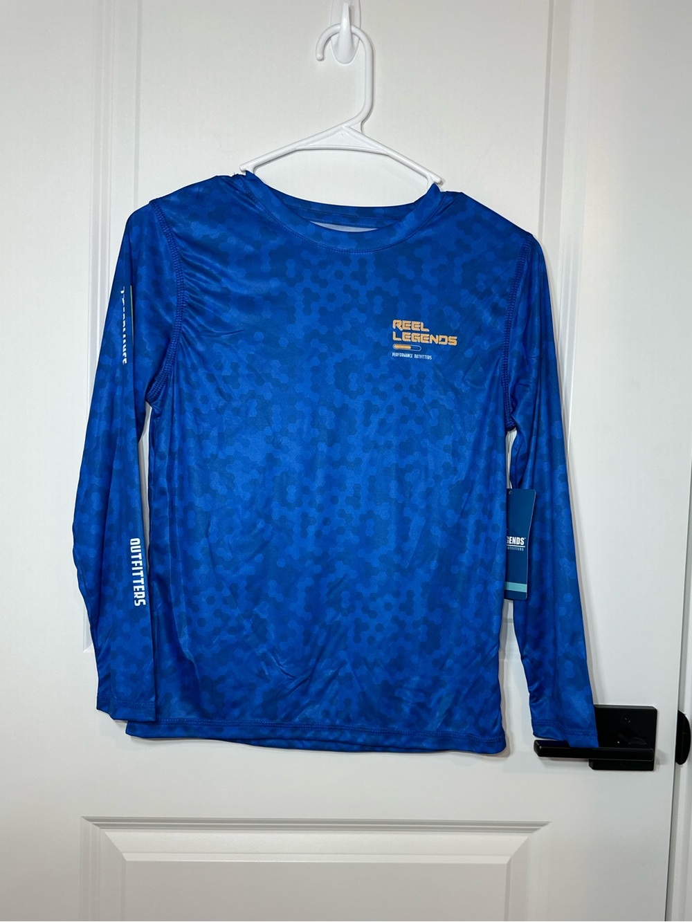 Reel Legends Royal Blue Long-Sleeve Performance Tee for Kids